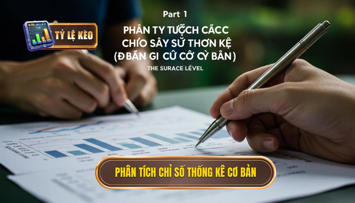 Cách Phân Tích Phong Độ Đội Bóng Chuẩn Xác Từ Chuyên Gia Tỷ Lệ Kèo 1 Phần 1_ Phân Tích Các Chỉ Số Thống Kê Cơ Bản (The Surface Level)